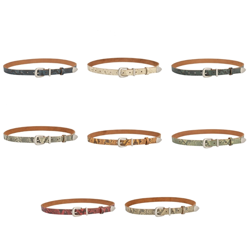 Formal Belt Leather Thin - M68A อินเทรนด์สบายๆสำหรับสำนักงานบาง 2.3 ซม.กว้างหนังเทียมเข็มขัดเอวอุปกรณ์เสริม