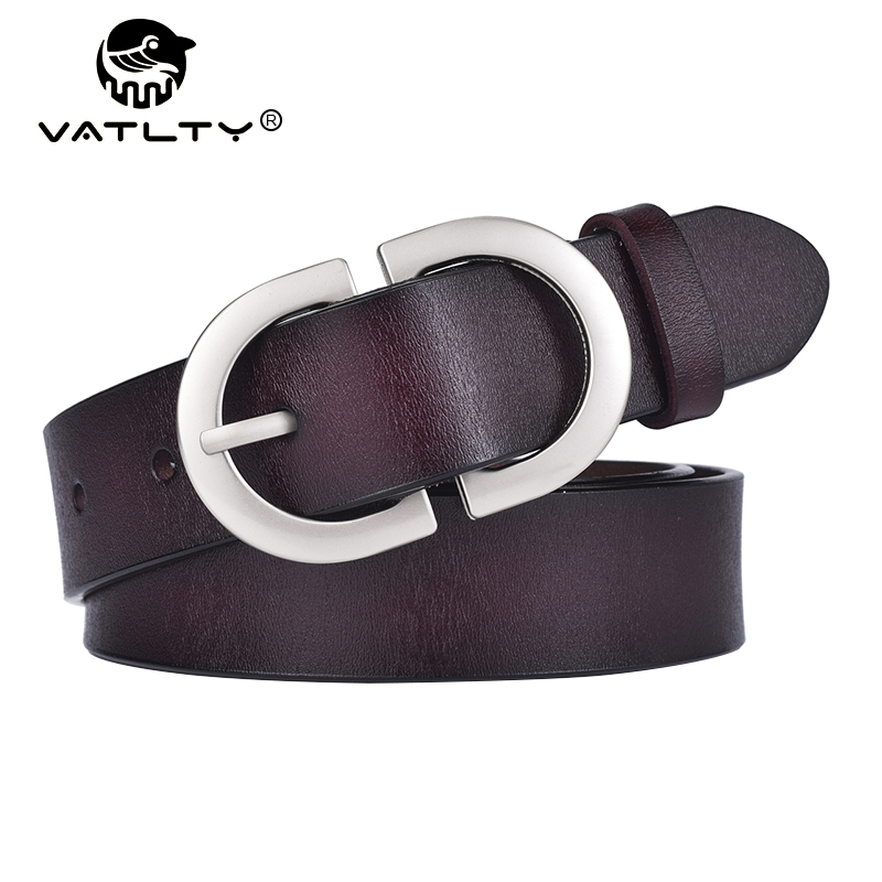 Formal Belt Leather Thin - VATLTY 2022 เข็มขัดหนังผู้หญิง 2.8 ซม.Cowhide ธรรมชาติ