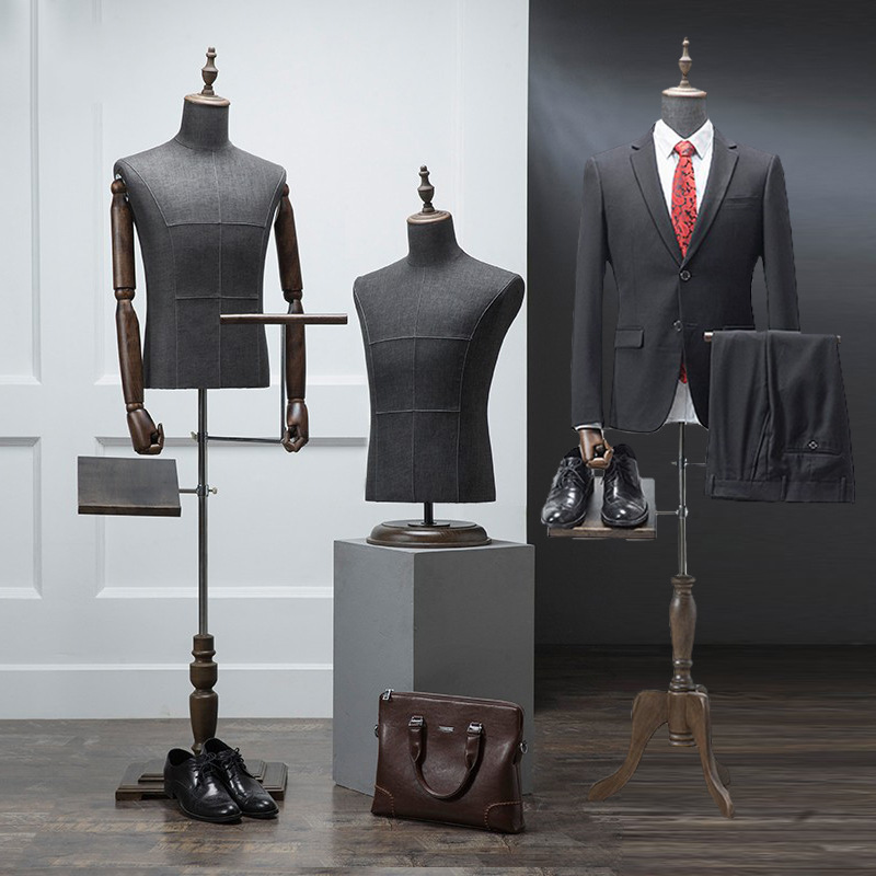 Men'S Formal Wear Stores - หุ่นโชว์เสื้อสูทชายครึ่งตัว สำหรับโชว์ทักซิโด้ในหน้าร้าน ชั้นวางเสื้อผ้าสำหรับร้านขายเสื้อผ้าและโชว์รูม