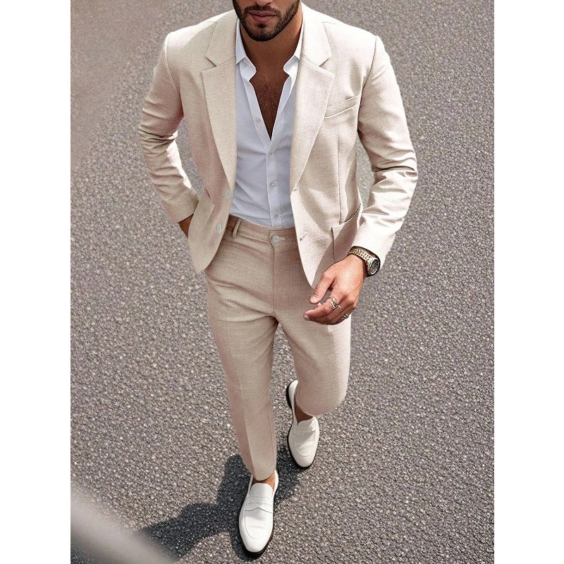 ชุดสูทและกางเกงสีพื้นสำหรับนัก - Men Formal Wear For Dinner บทวิจารณ์และราคา
