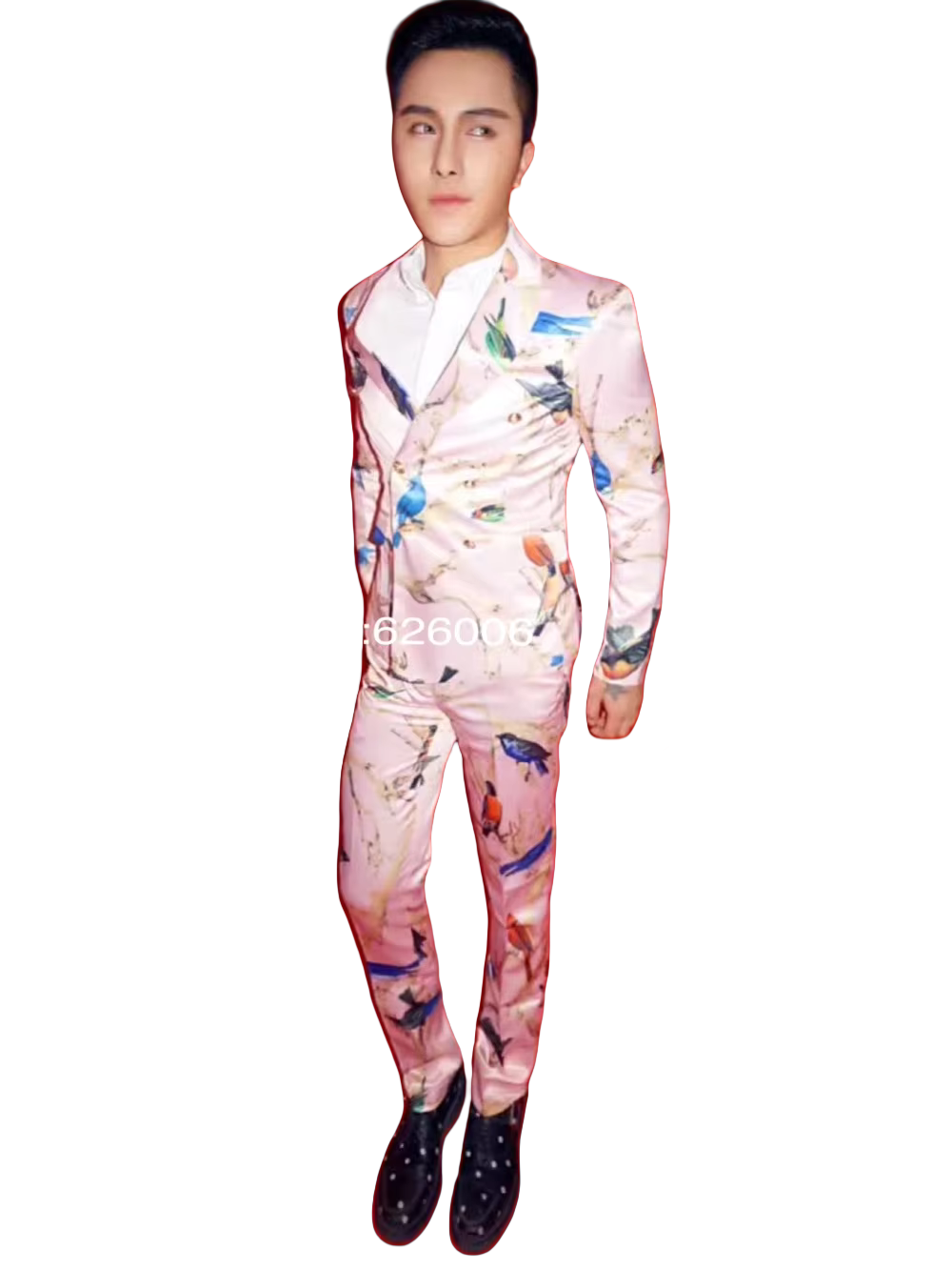 ชุดสูทแฟชั่นผู้ชายลายดอกไม้สีช - Men Formal Party Wear Dress บทวิจารณ์และราคา