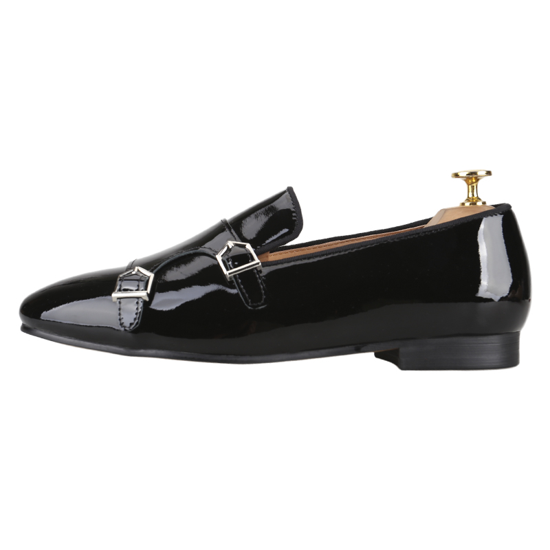 Piergitar ใหม่สีดําสิทธิบัตรหน - Men'S Formal Party Wear Shoes บทวิจารณ์และราคา