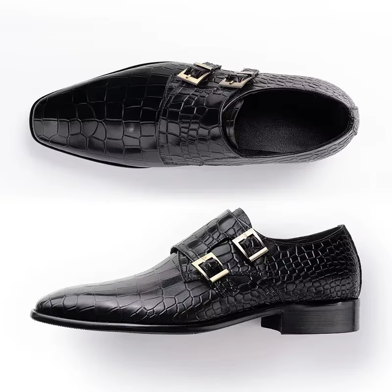 ผู้ชายหนังแท้Loafers Handmade  - Men Formal Party Wear Dress บทวิจารณ์และราคา