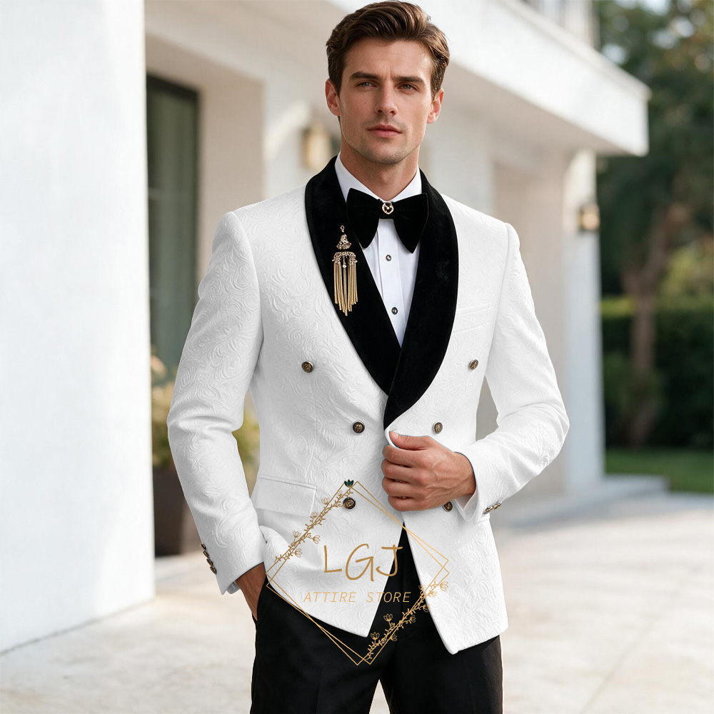 ชุดสูทผู้ชายหรูหรา 2 ชิ้น พร้อ - Men Formal Wear For Dinner บทวิจารณ์และราคา