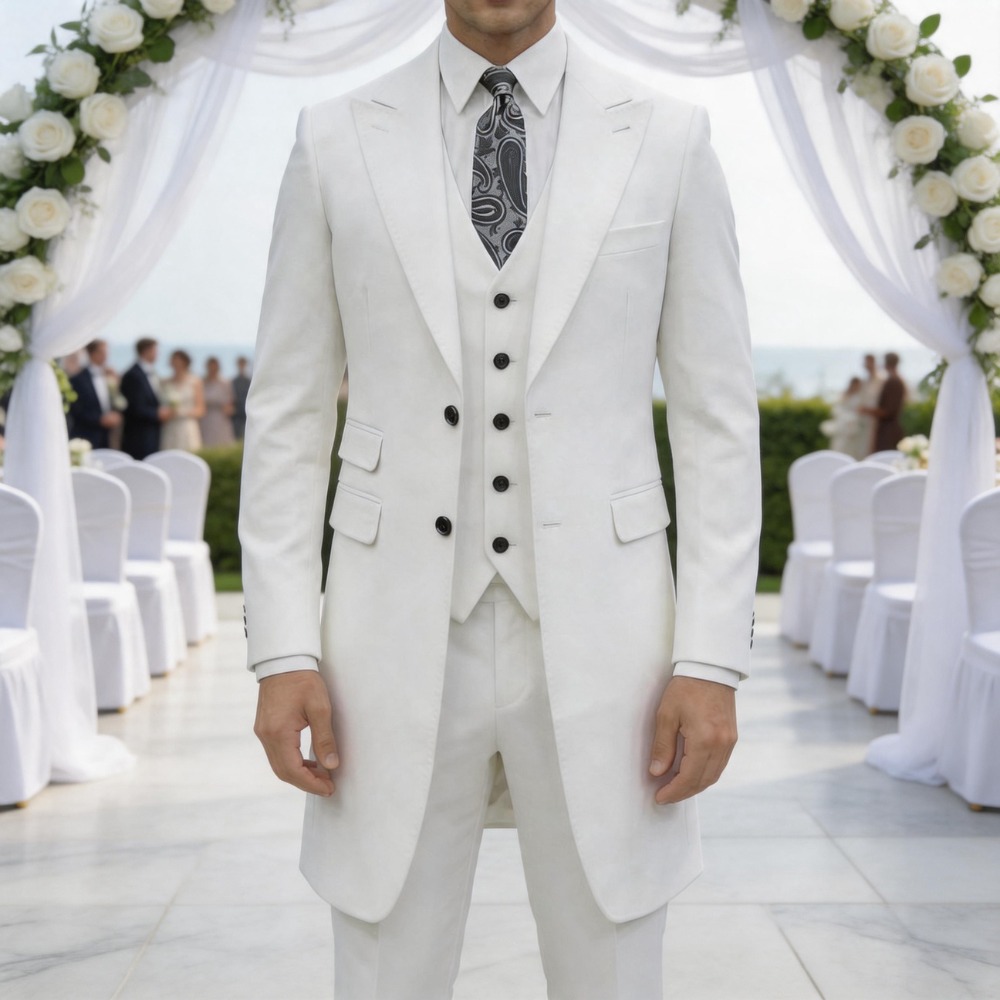 ชุดสูทผู้ชายทรงเข้ารูป 3 ชิ้น  - Men Formal Party Wear Dress บทวิจารณ์และราคา