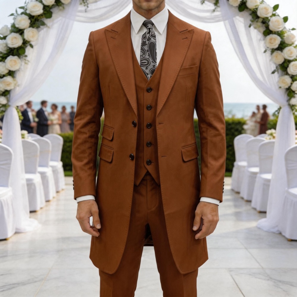ชุดสูทผู้ชายทรงเข้ารูป 3 ชิ้น  - Men Formal Party Wear Dress บทวิจารณ์และราคา