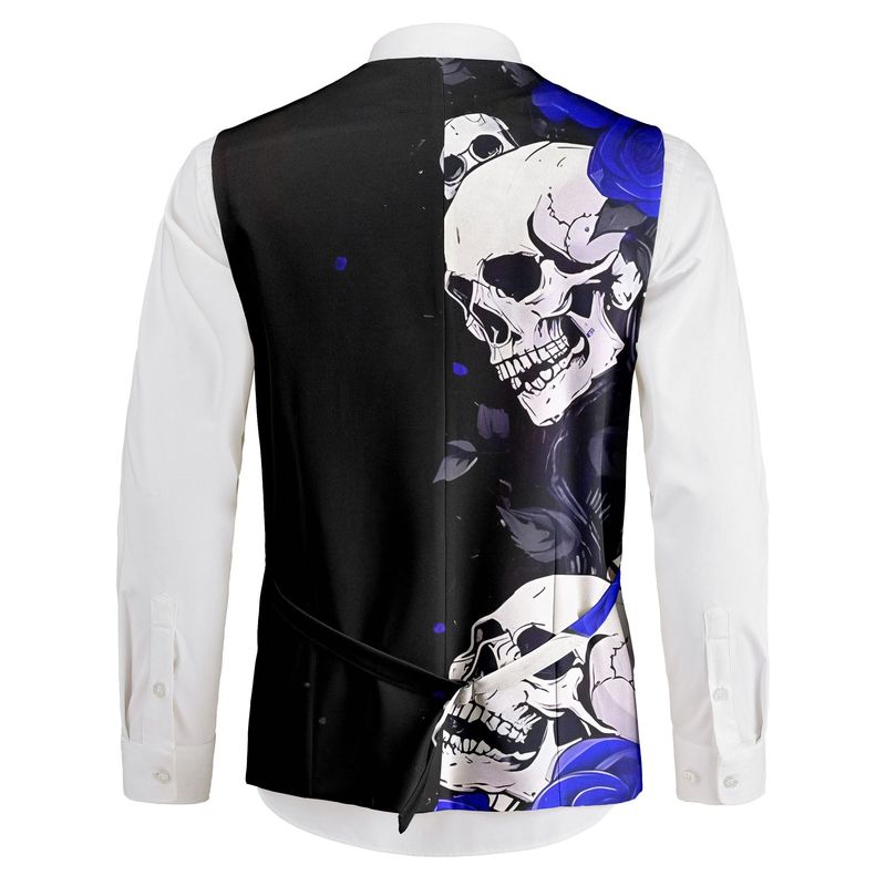 เสื้อกั๊กสูทผู้ชาย ลายพิมพ์หัว - Men'S Gothic Formal Wear บทวิจารณ์และราคา