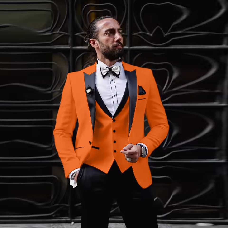 ชุดทักซิโด้ผู้ชายทรงสลิมฟิต 3  - Men Formal Wear For Dinner บทวิจารณ์และราคา
