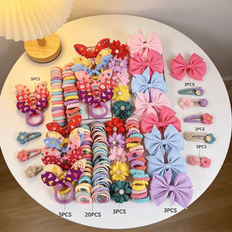 73 ชิ้น ชุดเครื่องประดับผมผ้าใ - Tie Bar Clip บทวิจารณ์และราคา