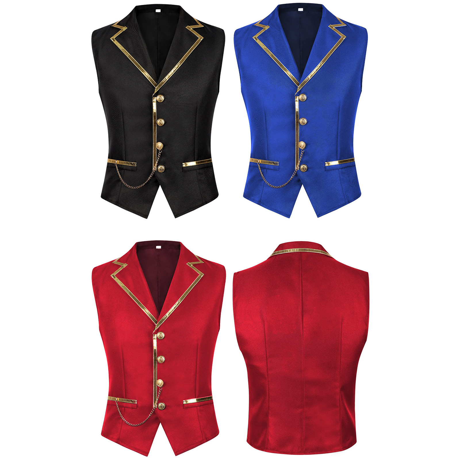 เสื้อกั๊กสตีมพังก์สำหรับผู้ชาย - Formal Wear For Men Xxl บทวิจารณ์และราคา