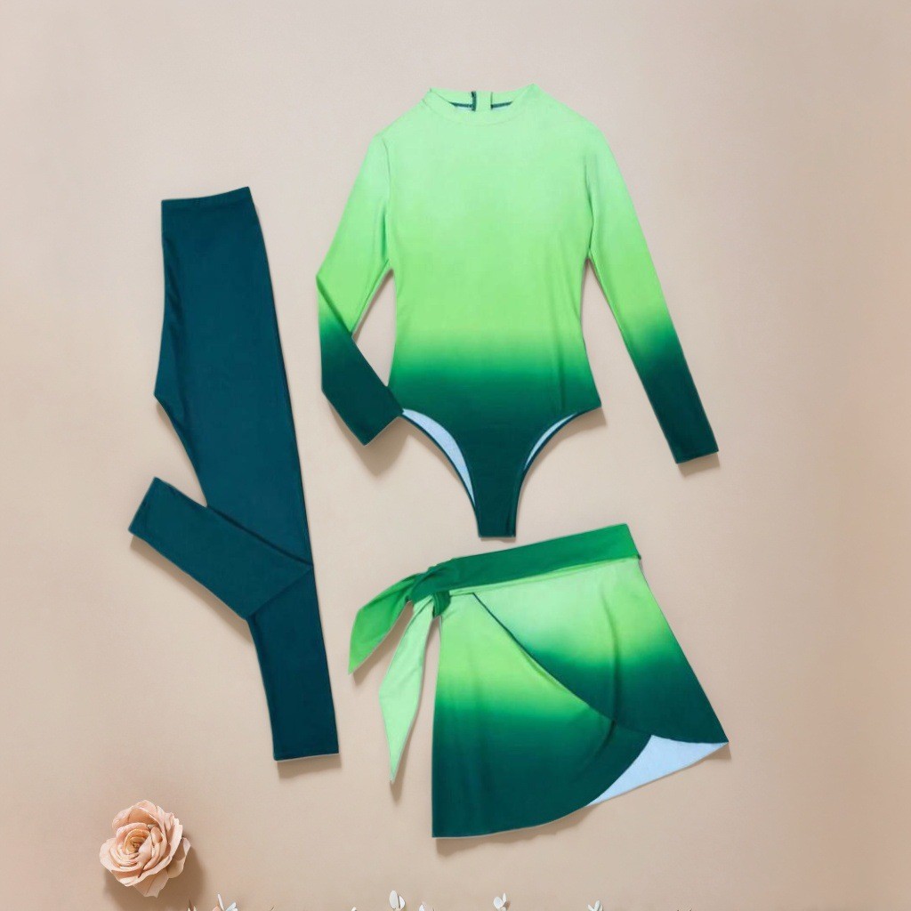 ชุดว่ายน้ำแขนยาวสีฟ้า ชุดว่ายน - Slim Fit Suit Set บทวิจารณ์และราคา