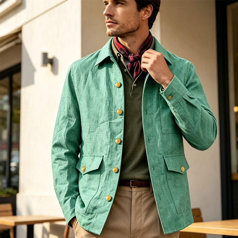 เสื้อแจ็คเก็ตผ้าลินินผู้ชายสไต - Men'S Formal Wear For Office บทวิจารณ์และราคา