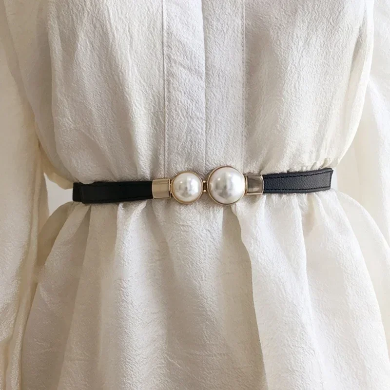 เข็มขัดผู้หญิง Creative Double - Formal Belt Leather Thin บทวิจารณ์และราคา